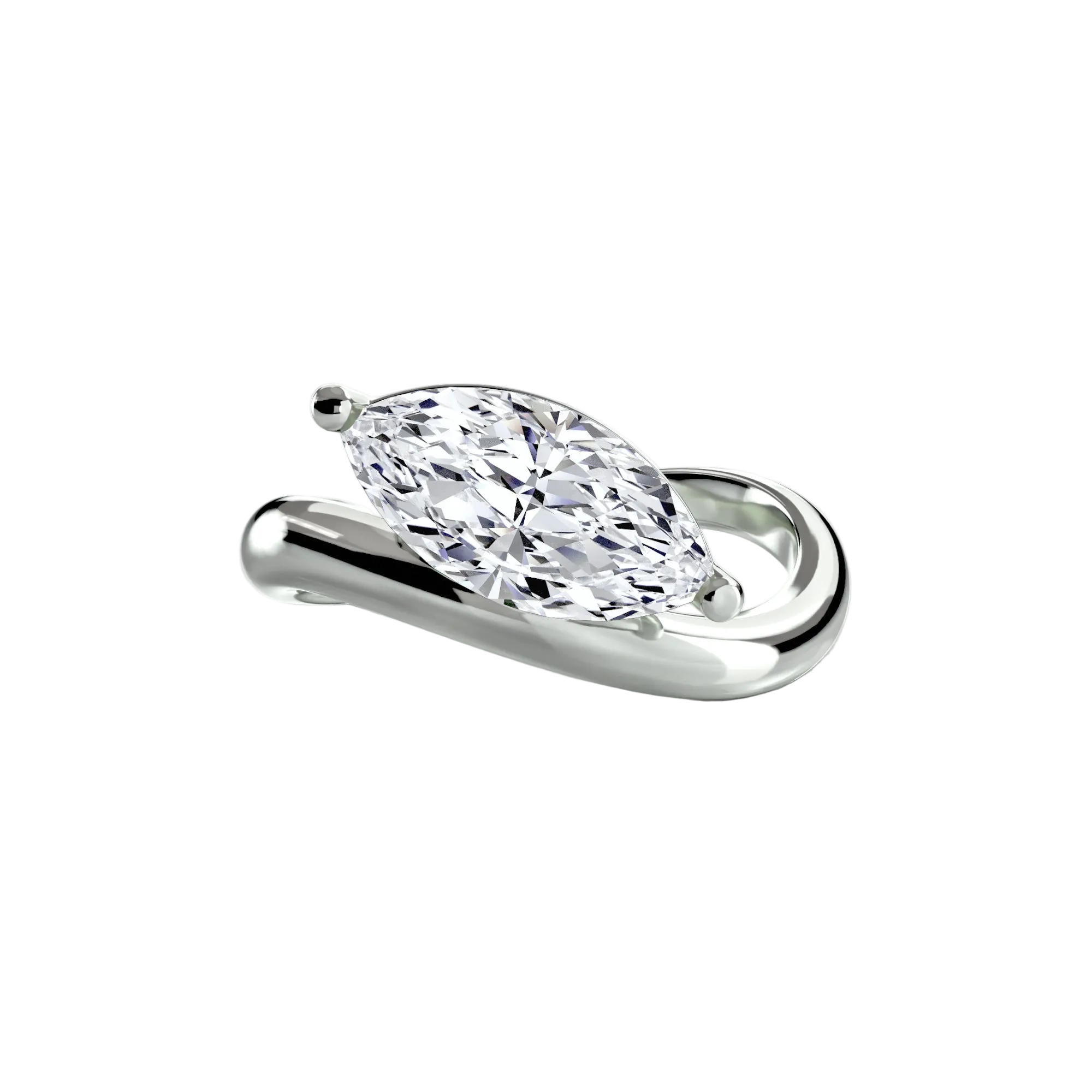 Flow Marquise Solitaire