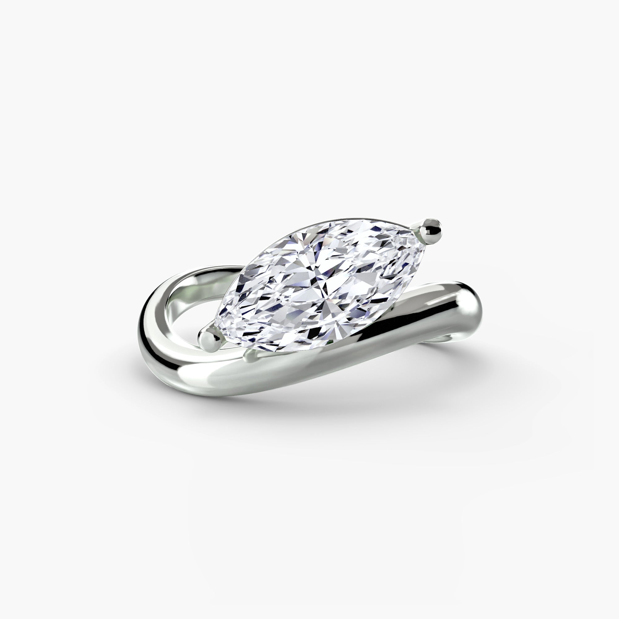 Flow Marquise Solitaire