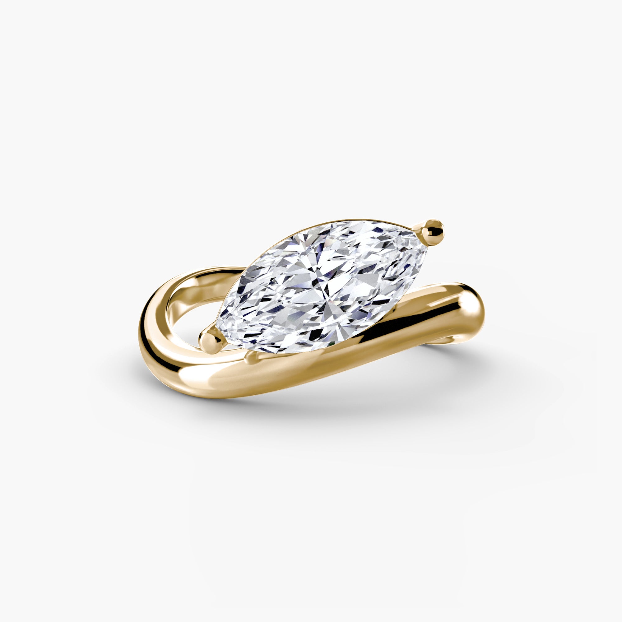 Flow Marquise Solitaire